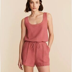Lou & Grey Coral Textured Sleeveless Romper